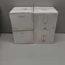 4 x Plastic Wine Glasses Set of 4: 12oz Detachable Drinking Stemless Wine Glass - Reusable Outdoor Portable Shatterproof Wine Tumbler (Transparent)