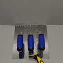 Tile Tools Stainless Steel Square-Notched Trowel Set 3 PC Plus Square-Notched Margin Trowel Masonry Hand Kit for Wall Floor Tiling Installation