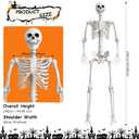 7.9FT Halloween Giant Oversized Human Skeleton, Tall Outdoor Skeleton