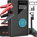 Jump Starter with Air Compressor, 1500A Potable Battery Booster with 150PSI Digital Auto Tire Inflator, 12V Car Battery Charger with USB Quick Charge 3.0(Up 7.0L Gas/4.0L Diesel Engine)