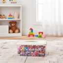 DreamTribe Stackable Classified Multipurpose Portable Organizer- 1-Layer Clear Organizer with Adjustable Compartments for Doll Clothes&Tiny Toys,Stationery, Art Craft,Hair Accessories