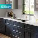 KRAUS Bellucci 30” in. Undermount Workstation Granite Kitchen Sink in Metallic Black with Accessories, KGUW2-30MBL, 29 Inch