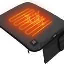 Portable Heated Seat Cushion Outdoor,Heated Stadium Seats for Bleachers,(No Power Bank) Waterproof Seat Pad Great for Camping, Fishing, Office Chair (Black)