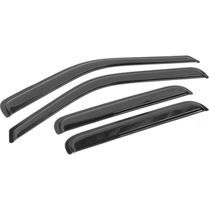 Tape On Window Visors Fits for 1999-2016 Ford F250 F350 F450 F550 Super Duty Crew Cab, Side Auto Window Wind Deflectors, Ventshade, Rain Guards for Cars/Trucks