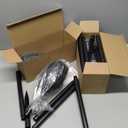 TomCare Solar Lights Outdoor 99 LED Higher & Larger Flickering Flame Solar Torch Lights 43" Waterproof Outdoor Lighting Solar Powered Pathway Walkway Lights for Outside Garden Patio Yard, 4Pack (Black)