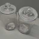 2 Pcs 1 Gallon Candy Jar Plastic Jars with Lids Decorative Cookie Jar Candy Buffet Containers Clear Airtight Food Storage Canister Home Decor Centerpiece Candy Cookies Storage 128oz