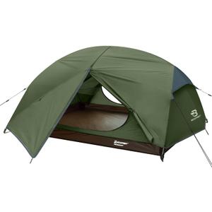 Bessport Camping Tent for 2-3 Person, Lightweight Backpacking Tent Waterproof Windproof Two Doors Easy Setup Double Layer Outdoor Tents for 3 to 4 Seasons, Suitable for Outdoor,Hiking,Camping