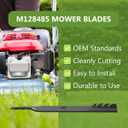 60" Deck Replacement Lawn Mower Mulching Blades for M128485 M131958 M144196 M163983 TCU15881 - Compatible with John Deere 1023E 1025R 737 757 797 997-3 Pack