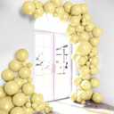 HOUSE OF PARTY Pastel Balloons - Yellow Balloon Garland Kit: 5/12/18 Inch Balloons for Graduation, Bridal Shower, Christmas, Birthday Decorations