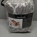 Beautyrest Ogee Printed Plush Electric Blanket for Cold Weather, Fast Heating, Auto Shut Off, Virtually Zero EMF, Multi Heat Setting, UL Certified, Machine Washable, Grey Oversized Throw 60x70