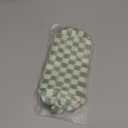 PAZIMIIK Checkered Makeup Bag for Purse Portable Zipper Make Up Pouch Small Cosmetic Case for Travel Accessories (6PCS Light Green)