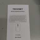 TECKNET Wireless Keyboard and Mouse Combo, Mini Cordless Computer Keyboard and Mouse Set 2.4GHz, Silent Adjustable 1600 DPI, Quiet Click, LagFree for Computer, Laptop, PC, Windows, Mac, Chrome OS