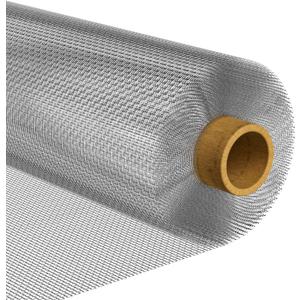 MAGZO 304 Stainless Steel Mesh Window Screen Roll (35IN x 10FT) - 22 Mesh Silver Heavy Duty Window Screen Replacement, Rustproof & Petproof Metal Woven Wire Mesh for Doors, Patio, Pet, Poultry Cage