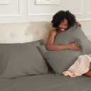 Sunflower Queen Pillowcases Set of 2, 100% Cotton Queen Size Pillow Cases 2, 2030 inches Taupe Gray, Soft and Breathable