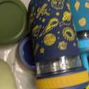 Sursip Toddler Glass Sippy Cups, Kids Baby 12 oz Spill-Proof Water Tumbler with Straw and Lids, Smoothie Snack Mason Jar For Travel School or At Home, 4 Packs