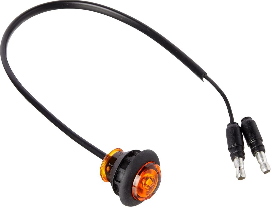 RoadWorks | Amber/Amber Button LED Lights & Bezels | 8 Pack | 08250AAB-8