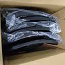 Amazon Basics Sturdy Foldable Plastic Chair, Portable, 350-Pound Capacity, Black, 6-Pack