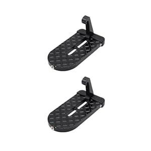 2 Pack Car Door Step with Glass Breaker Safety Hammer & Roof Rack Access,Car Automotive Foldable Roof Rack Door Step  Fits Most Car, for SUV and Truck, Max Load 400 lbs