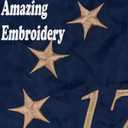 USA 250th Anniversary Bunting Flag 3x6 FT, Vintage Tea Stained Betsy Ross Flag with 13 Embroidered Stars, 1776-2026 Bennington Pleated Fan Banner for 4th of July Outdoor Decorations