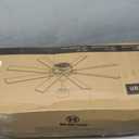 65 Inch Ceiling Fans with Lights, Farmhouse Ceiling Fan with Lights and Remote, Dual Finish 8 Blades Black Caged Rustic Ceiling Fans with 6 Speed Reversible Motor for Indoor/Covered Outdoor