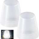 Saillong Replacement Boat Stern Light Cover Lens Cap Compatible with Attwood Boat Anchor 91017B7 Frosted Globe Screw On All Round Navigation Light Accessory(2 Pack)