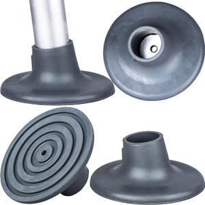 4 Packs Replacement Feet Pads for Shower Chair Bath Seat, 1-1/8" I.D Slope Rubber Feet Caps Universal Fit for Bath Stool, Shower Bench Legs Bathtub Transfer Benches Large Cup Feet