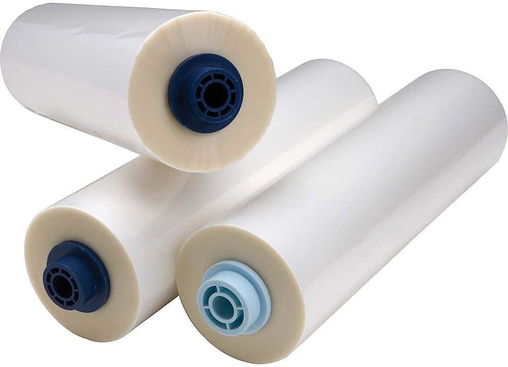 GBC EZ Load Blue End Cap Laminating Roll Film, Low Temp, Gloss, 11.5" x 200', 3 mil, 2 Rolls (3125362EZ)