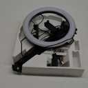 InnoGear Overhead Phone Mount with Ring Light, 10" LED Selfie Ring Light for Desk with Phone Holder and Remote Canvas Lamp Light for YouTube Live Stream Cooking Video Recording Vlog Zoom, Medium