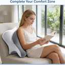 Ergonomic Memory Foam Reading Pillow - Wedge Back & Neck Support for Bed, Sofa & Floor - Relieves Acid Reflux, Back Pain & Arm Fatigue for Gamers, Readers & Nursing Moms (Washable Cover)