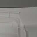 IRIS USA 54 Qt Stackable Plastic Storage Bins with Lids, 4 Pack - BPA-Free, Made in USA - See-Through Organizing Solution, Latches, Durable Nestable Containers, Secure Pull Handle - Clear