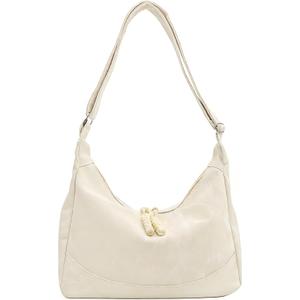 Shoulder Bag for Women,Ultra Soft Foldable Vegan Leather Crossbody Bag,Stylish Slouchy Tote Purses Hobo Handbag
