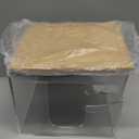 VITVITI Disposable Face Towel Holder Box, Acrylic Facial Towel Container for XL Clean Skin Club, Large Disposable Face Towels Storage with Bamboo Lid, for Bathroom, Vanity Makeup, Clear