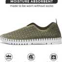 Project Cloud Womens Shoes - Lightweight Summer Loafers for Women with Memory Foam Insole - Breathable Womens Loafers - Perfect Summer Shoes for Women 2025 (Rose, Olive, 9)