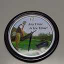 Golfing Wall Clock Golfer Golf Club Ball Glove Gift