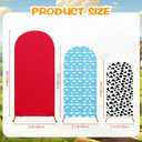 Cartoon Arch Backdrop Cover Set of 3 Cow Arch Covers Red Spandex Stretch Backdrop Stand 4ft, 5ft, 6ft for Wedding Birthday Banquet Ceremony Decoration