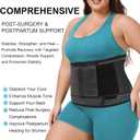 Abdominal Binder Post Surgery Plus Size | Postpartum Belly Band Wrap | Post C Section Belly Binder | Stomach Compression Hernia Belt For Men or Women Hernia Surgery, Natural Birth, Abdominal Injuries,Hysterectomy (2XL/3XL)