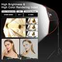 Light Box Photography Lighting Kit:2-Pack 37" Octa Softbox,Honeycomb Grid,110W LED Lamps,RC,Tripod Stands for Studio Light,Video Recording,Portraits,Model/Food/Pet/Baby/Product Shoots & Live Streaming