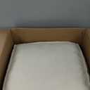 ZICOTO Beautiful Boucle Pouf Ottoman and Foot Rest - Elevate Your Living Room Decor with Lightweight Comfort and Charm - A Round Modern Foam Filled Foot Stool Perfect to Rest Your Feet (Beige)