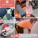 KYEESE 3Pack Dog Sweater, Soft Pet Sweatshirt Stretchy Pullover Dog Sweater for Large Dogs Girl Boy, Fleece Lightweight Pet Shirt Clothes with Sleeves, 3XL