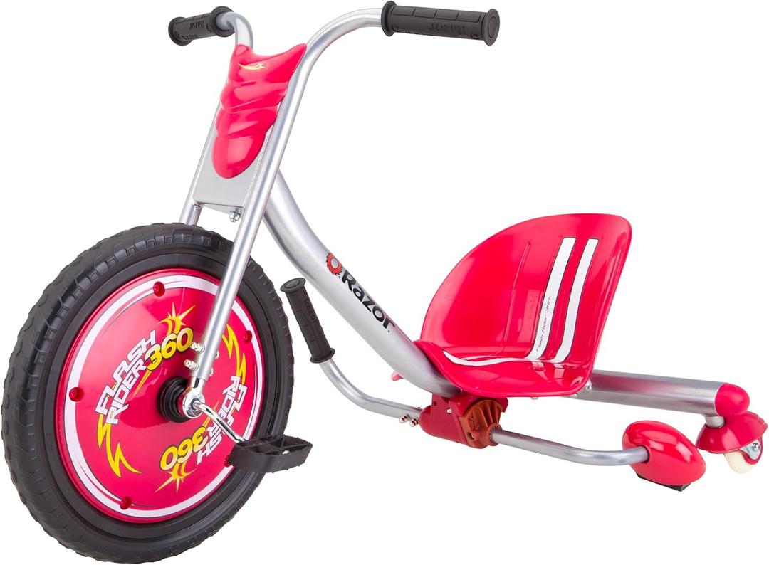 Razor 360 Caster Trike for Kids Ages 6+ - Replaceable Spark cartridges, Lightweight, MX Style Handlebars, for Riders up to 160 lbs Razor 360 Caster Trike for Kids Ages 6+ - Replaceable Spark cartridges, Lightweight, MX Style Handlebars, for Riders up to 160 lbs