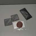 4PCS Fast Drying Diatomite Stone Soap Tray for Bathroom and Kitchen, Vanity Tray, Water Absorbing Coaster (Dark Gray 4 Stripes)