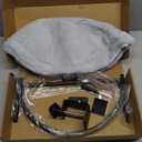 Cat Desk Bed-Extra-Large Clamp & Sunken Hammock Design,Soft Faux Rabbit Fur Material,One-Click Folding,Suitable for Various Desktops, Holds Up to 40lbs(Gray