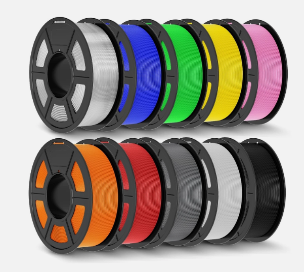 JAYO PLA+ Filament 1.75mm,3D Printer Filament PLA Plus Dimensional Accuracy +/- 0.02 mm, 1.1 Kg Per Spool, 8 Pieces