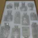 12 Pcs Glass Bud Vase Set, Small Glass Vases for Flowers, Mini Clear Bud Vases for Centerpieces, Wedding, Home, Office and Table Decoration, Clear