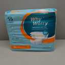 WhyWorry Adult Diapers with Tabs, Disposable Incontinence Briefs for Women & Men with Maximum Absorbency, Adult Briefs for Incontinence Overnight, Odor Control, Unisex, XLarge, 15 Count