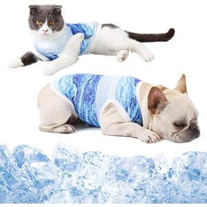 Dog Cooling Vest Shirts Breathable Cooling Jacket Anxiety Relief Sun Protection, Soft Dog Cool Coat for Small Medium Dogs Cats Outdoor Walking Training Hiking on Summer