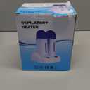 Mini Depilatory Wax Heater, Portable Cartridge Wax Depilatory Roller Warmer Heater Waxing Body Hair Removal Machine(Double Waxing Heaters)