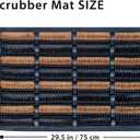 FOOTMATTERS Ninamar Mud Scrubber Tray Mat - 29.5 x 17.5 inch