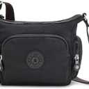 Kipling Gabbie Mini Printed Crossbody Bag (11''L x 7.5''H x 3.3''D, Black Noir)