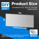 5 Pack 20 Gauge Sheet Metal Steel, 12" x 6" Cold Rolled Steel Sheet Plate,Durable Weldable Plate for DIY, Auto Repair, Industrial Projects